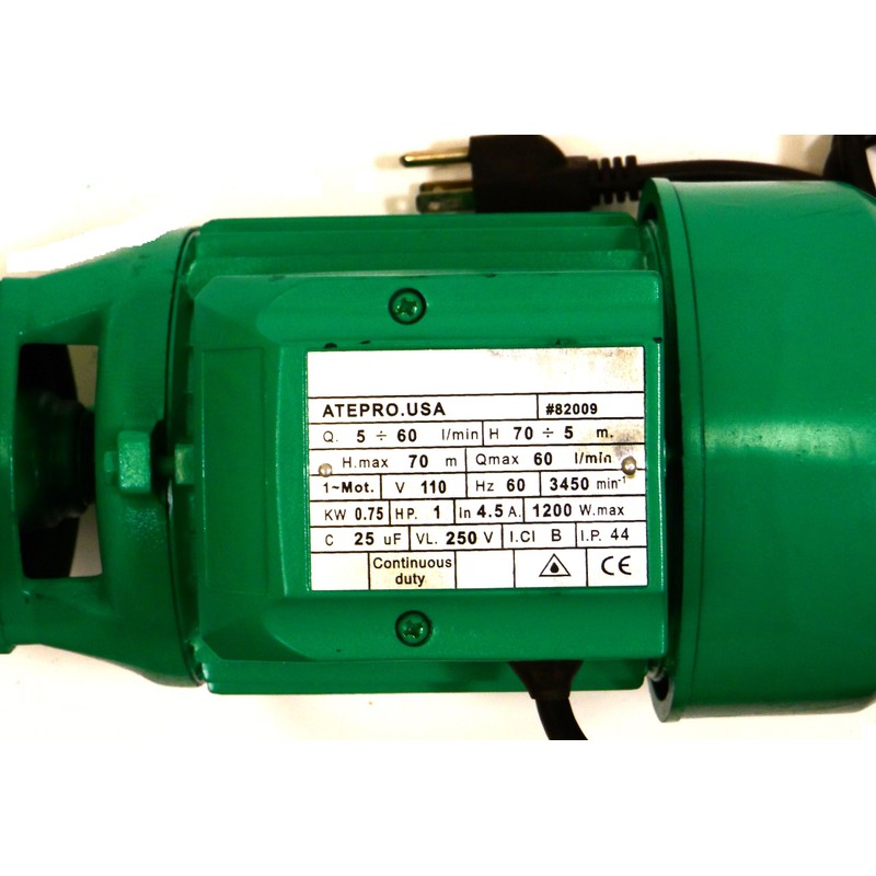1 H.p Electric Water Removal Pump, Heavy Duty Compact Water