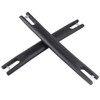 Luggage Handle Pull 2PCS 245mm Length 210mm Install Diatance Black