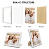 Hongkee 8x10 Picture Frame, Made of Real Glass and Wooden