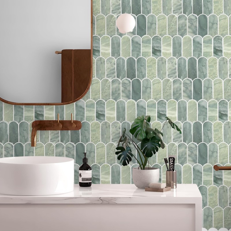Vamos Tile Upgraded Thicker Design Peel and Stick Backsplash Tile,