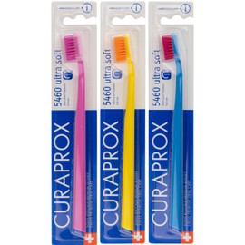 Curaprox Curaprox CS5460 Ultra Soft Swiss Toothbrushes - 3 Pack Plaque Remover for Teeth & Gums