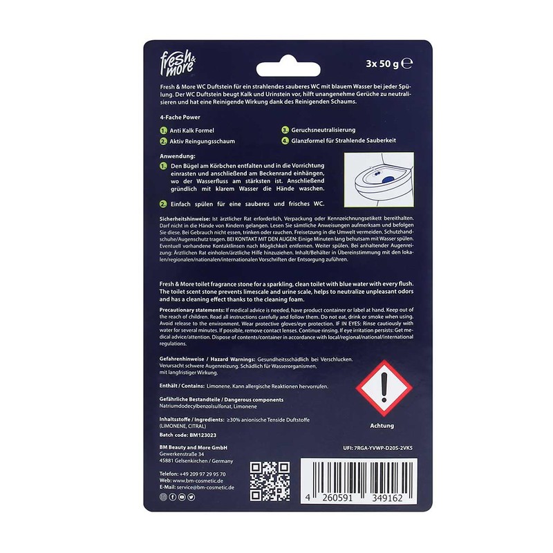 Fresh & More Toilet Stone Scented Blue Rinse Antibacterial 9