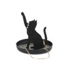 Balvi Feline Ring Holder Black Colour Cat Shape Metal