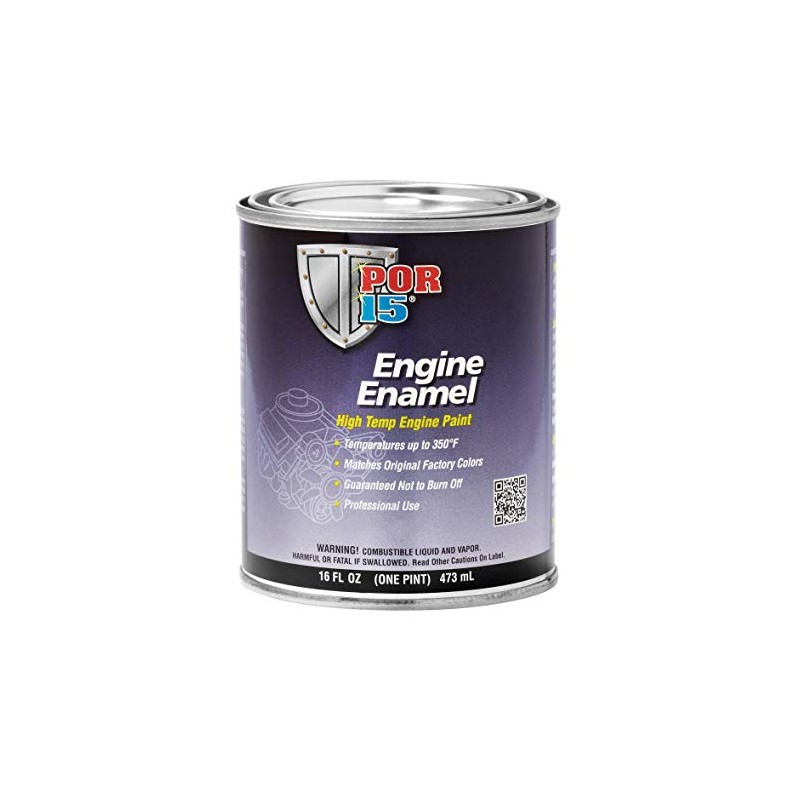 POR-15 Engine Enamel, High Temperature Engine Paint, 16 Fluid Ounces,