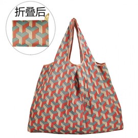 Character Small Cute Figure Pattern Foldable Simple Tote Shopper Bag Portable Mini Pouch R20 Large/Pink Film 20ea