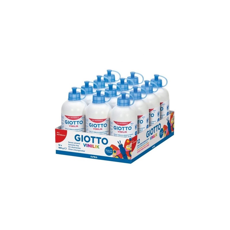 Giotto Vinilik 12 pz. Colla Vinilica confezione da 100 g