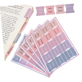 Operitacx Bible Chapter Tabs 5 Sheets Coated Paper Bible Index Tabs for Men Study Bible