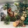 NIVIUS PHOTO Dinosaur Arched Backdrop 2.5x6ft Arch Wall Covers Stretchy
