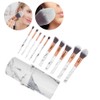 10Pcs Makeup Brush Eyelash Blush Brush set with Storage Holder