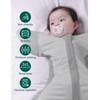 BABELIO Swaddle with Detachable Zip Sleeves Temp-Sensing Baby Transitional Swaddle