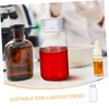 ABOOFAN 8Pcs Transparent Leakproof Plastic Reagent Bottles Caps for Lab