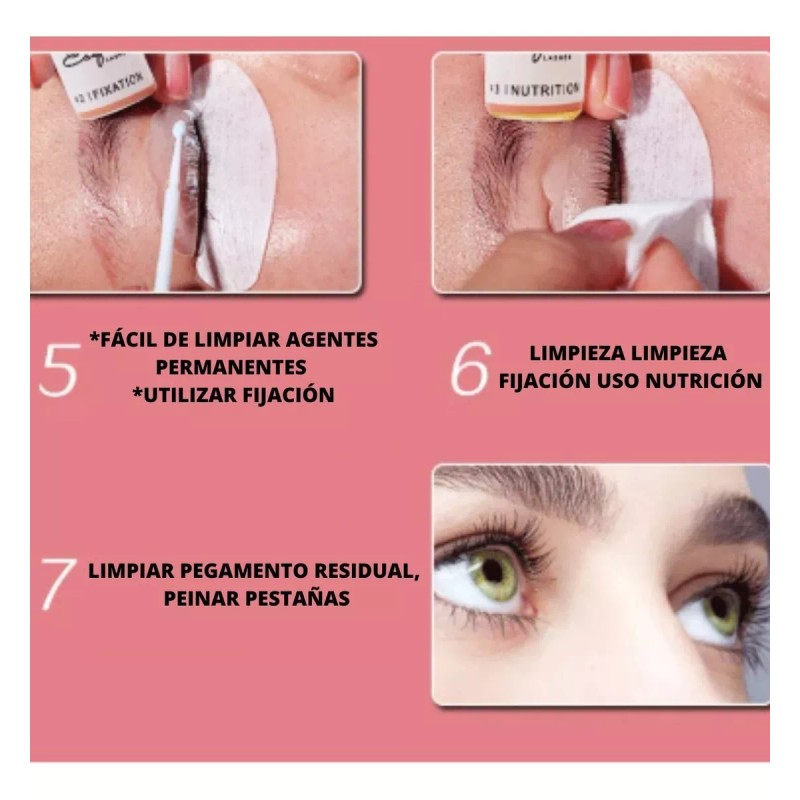 Esgido Lashes Kit Completo Para Lifting De Pestañas Rizado Permanente