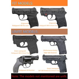 Bodyguard 380 Holsters, OWB Holster for S&W M&P Bodyguard 380 with Integrated Crimson Trace Laser/No Laser - Index Finger Released | Adjustable Cant | Autolock | Open Carry | Matte Finish -RH