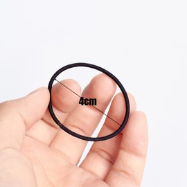 UTSAUTO 100pcs Womens Elastic Hair Ties, Mini rubber band Ponytail Holders Hair Ties for Girls Hair Accessories, Black