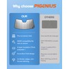 Pigenius Rear Door Sunshade for Freightliner M2 Series 2022-2025,S2 Series​2022-2025,Front