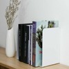 2PCS Heavy Duty Metal Bookends Decorative Book Ends Office Stationery
