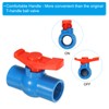 PATIKIL G3/4 Ball Valve 2 Pack PVC Threaded Shutoff Valve