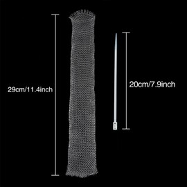 Shappy 20 Pieces Lint Traps Washing Machine Drain Hose Filter Stainless Steel Snare Laundry Mesh Washing Machine Lint Trap Catcher with 20 Pcs Pieces Cable Ties
