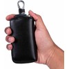 Leather Key Holder Wallet – Multi-Functional Zipper Key Case with