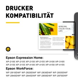 DOREINK 603 XL Printer Cartridges (Pack of 12) Compatible with Epson 603 603XL Cartridges for Epson Expression Home XP-2100 XP-2105 XP-3100 XP-3105 XP-4100 XP-4105, Workforce WF-2810 WF-2830 WF-2835