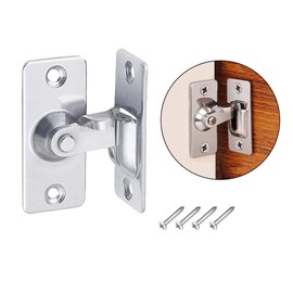 WANLIAN 90 Degree Right Angle Lock Bolt cam Lock,Door Hasp Latch 90 Degree Angle Locking Latch for Push/Sliding/Barn Door