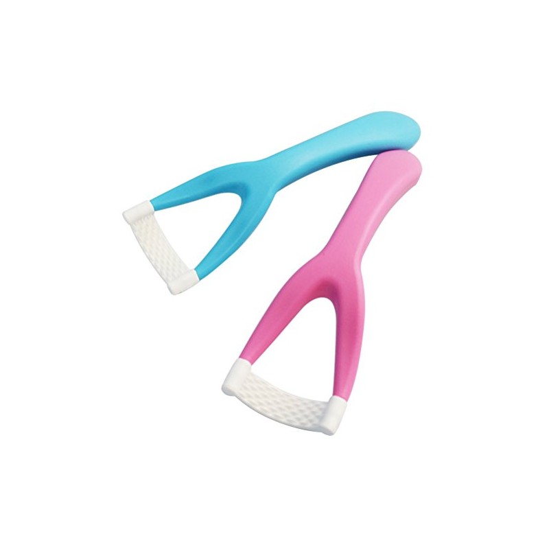 Easy to Use MM-070 Tongue Brush, Pack of 2, Pink