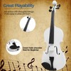 MA 16-Inch Solid Wood Viola in White Finish - Handcrafted