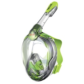 Seac Magica Snorkel Mask Full Face Mask Anti-Fog System with a Soft Mask Body, Dry Top Snorkel with Outlet Valve