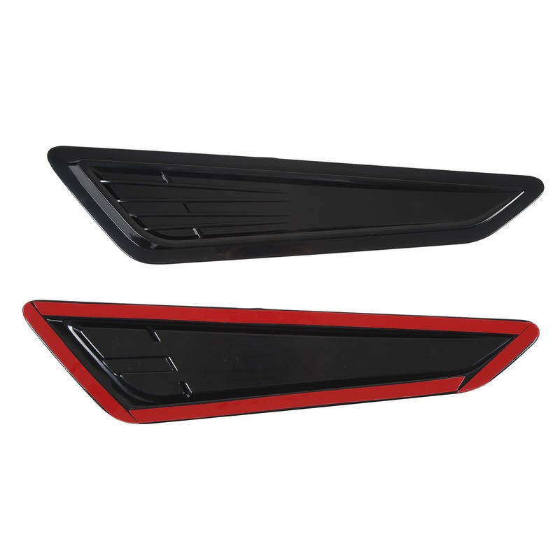 2 Pcs Hood Vent Cover Black Air Intake Dashboard Decorative