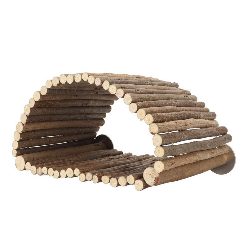 Bird Wood Hammock Tent Arch Bridge Shape Wooden Parrot Snuggle