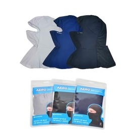 UV Protection Breathable Aero Mesh Balaclava Hood Hat Gray