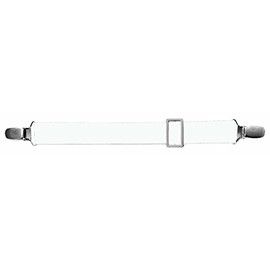 Secret Belt The belt without buckle only with clips, white, one size, White, One size fits all