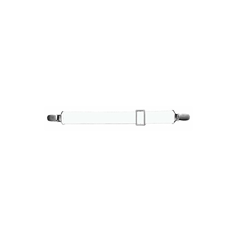 Secret Belt The belt without buckle only with clips, white,
