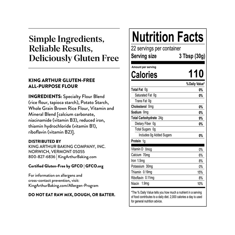 King Arthur Gluten-Free All-Purpose Flour, 24 Ounce (Pack of 1)