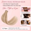SEGO Single Clip In Hair Extensions Real Human Hair 6