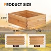 beeknows 10 Frame Medium Super Beehive Box Wax Coated Bee