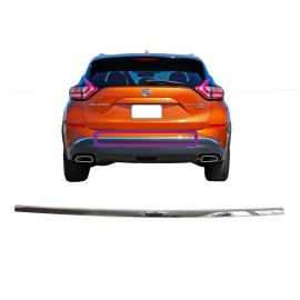 Texas-E-Parts For 2015-2024 Nissan Murano Rear Bumper Center Chrome Lower Molding Trim