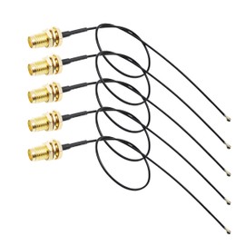 Rydocyee MHF4/IPEX4 to RP-SMA Female Bulkhead 8 Inches RF1.13 WiFi Pigtail Coaxial Cable Connecting SMA Antenna to 4G 5G Router, Modem, MiFi Hotspot, NGFF M.2 Wireless Card, WiFi Motherboard - 5 Pack