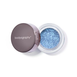Bodyography Glitter Pigment Eye Shadow | Long Wear Shimmer Eyeshadow | Vegan, Talc & Paraben Free | Cream Powder Formula | Blue Morpho (Chrome Periwinkle) 1.5 g