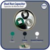 Appli Parts Dual Run Capacitor for ac 40+10 Mfd uF