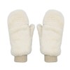 JUMISEE Women Winter Faux Fur Flip Cover Mittens Warm Soft