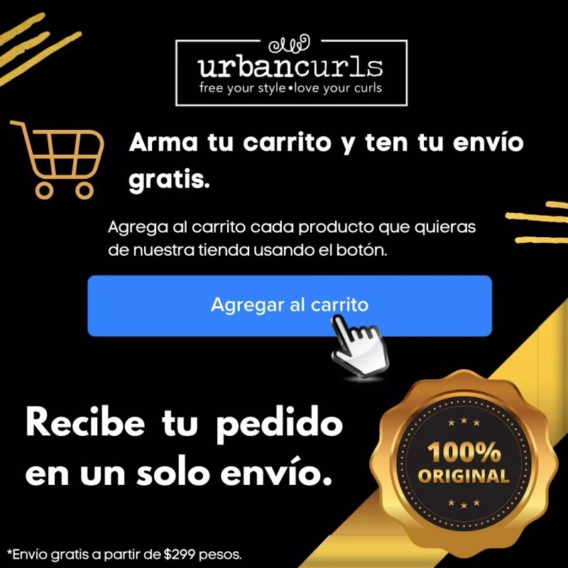 Urban Curls Kit Crema Y Gel Para Cabello + Regalo