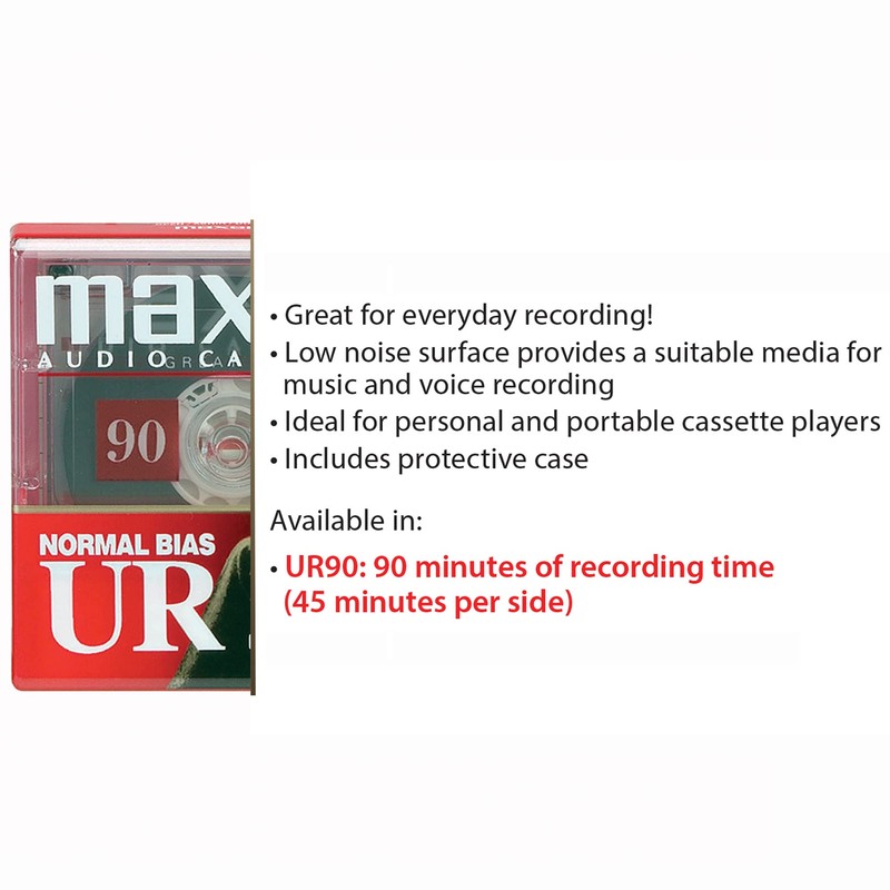 Maxell 108527 Optimally Designed Flat Packs with Low Noise Surface