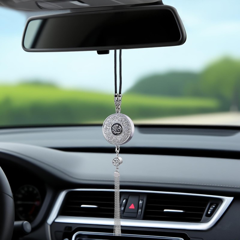 Zinc Alloy Arabic Calligraphy car air freshener Hanging Ornament Double