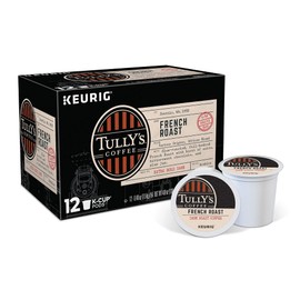 Tully's Coffee French Roast Keurig Single-Serve K-Cup Pods, Dark Roast Coffee, 12 Count