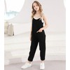 Evensu Girls Casual Sleeveless Romper Black Jumpsuits Size 8-10 9