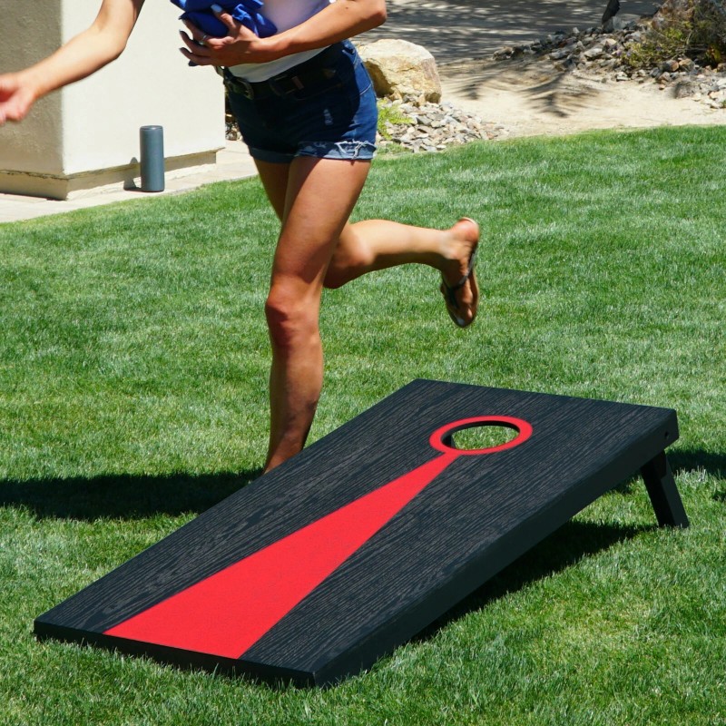 GoSports Backyard Cornhole Bean Bags Toss Boards - Includes 8