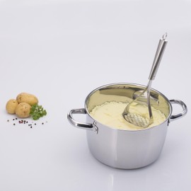 Westmark 2 Glory Potato Mashers - Length: 25.7 cm Each, Stainless Steel - Silver, 184822E3