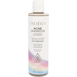 Pacifica Beauty, Acne Warrior Clearing Astringent, Salicylic Acid, Niacinamide, Witch Hazel, Cucumber, Face Toner, Oily/Acne Prone Skin, Paraben Free, Sulfate Free, Vegan & Cruelty-Free