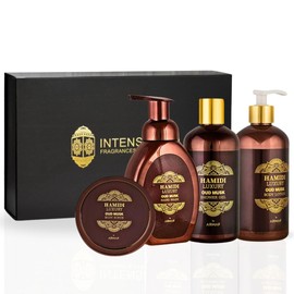 Hamidi 4PCS Luxury Oud Bath & Body Giftsets (16.9, Oud Musk Gift Set 2)